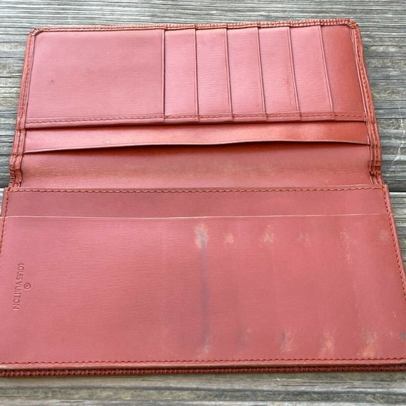 Louis Vuitton Epi Leather Porte Yen Cartes Credit Bifold Long Wallet Made Spain - Picture 4 of 12
